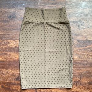 Lularoe Cassie Pencil Skirt XS Brown